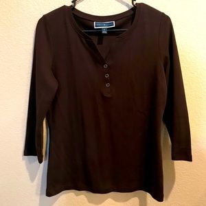 Karen Scott Brown Sweater Size Small